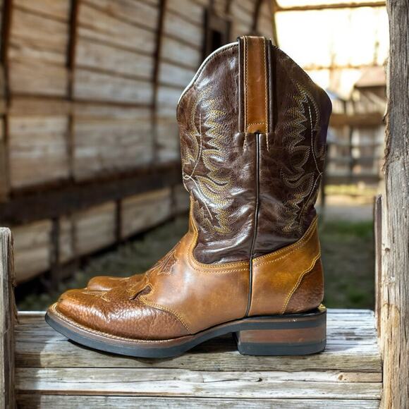 Delpos | Shoes | Delpos Cowboy Boots Mens Brown Western Two  display picture 2